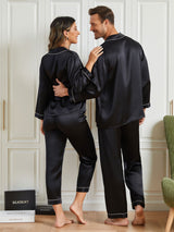 [Nero] SilkSilky-IT Seta pura Manica lunga Couple 002
