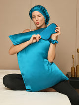 [Verde Acqua] SilkSilky-IT 22Momme Seta pura Pillowcase Set 006