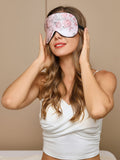 SilkSilky IT 19Momme Seta pura Eye Mask Rosa 005