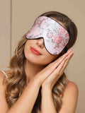 SilkSilky IT 19Momme Seta pura Eye Mask Rosa 001