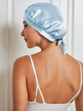 SilkSilky IT Seta pura Sleep Cap Azzurro 002