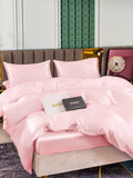 SilkSilky IT 25Momme Seta pura Bedding Set Rosa 002