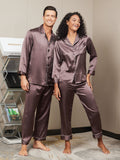 SilkSilky IT Seta pura Manica lunga Couple Caffè 002