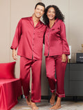 SilkSilky IT Seta pura Manica lunga Couple Vino 005