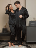 SilkSilky IT Seta pura Manica lunga Couple Nero 002