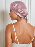 SilkSilky IT Seta pura Sleep Cap MalvaPallido 005