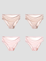 [Beige+RosaChiaro] SilkSilky-IT Maglia di seta Panty 003