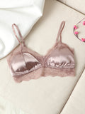 SilkSilky IT Maglia di seta Bra MalvaPallido 004