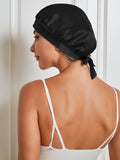 SilkSilky IT Seta pura Sleep Cap Nero 003