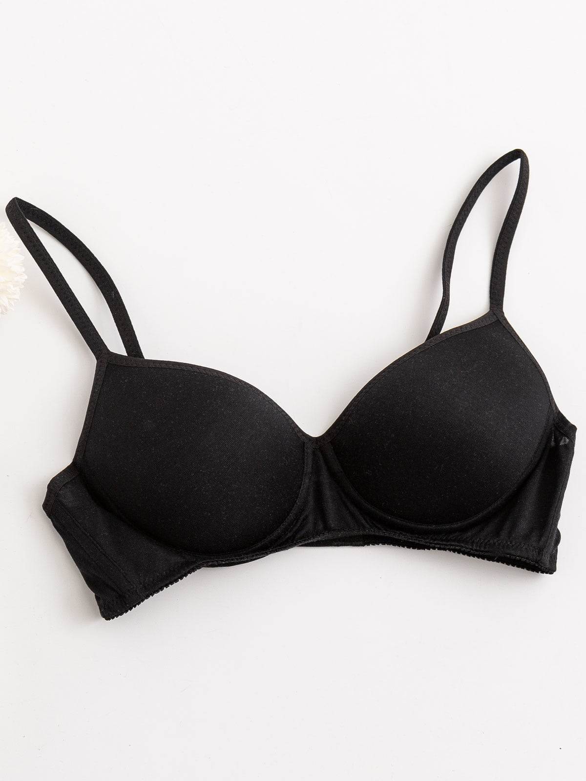 SilkSilky IT Maglia di seta Bra Nero 006