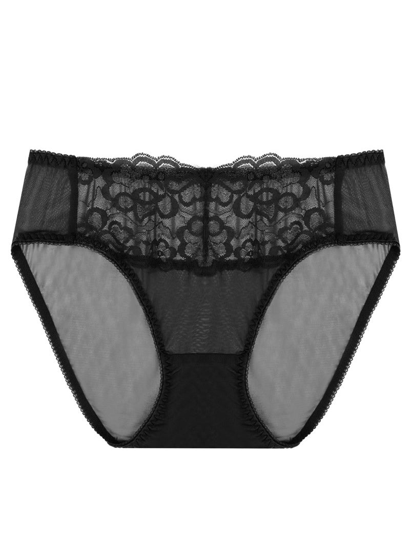 SilkSilky IT Maglia di seta Panty Nero 006