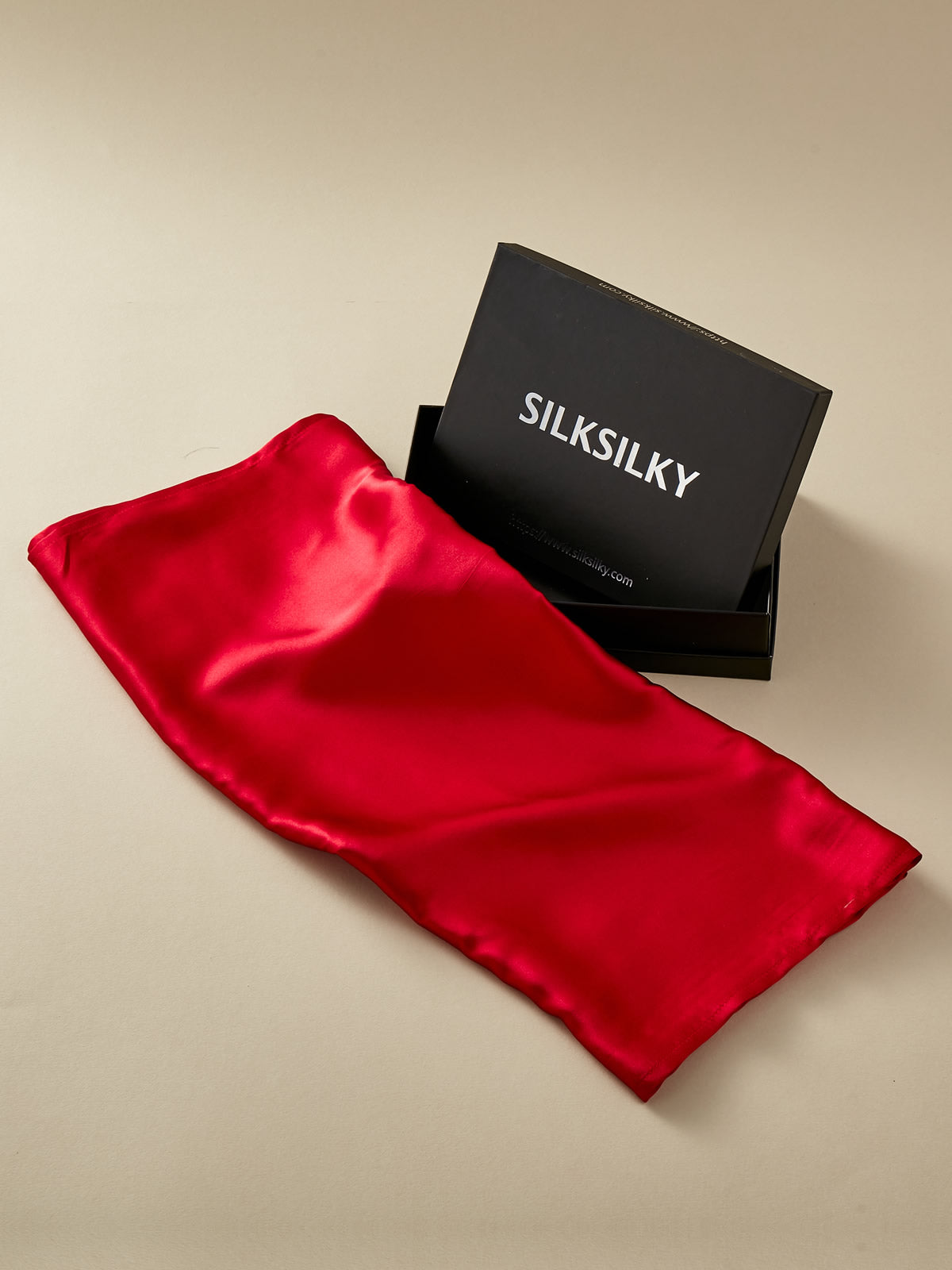 SilkSilky IT Seta pura Scarf Rosso 001