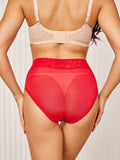 SilkSilky IT Maglia di seta Panty Rosso 004