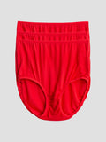 SilkSilky IT Maglia di seta Panty Rosso 003