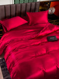 SilkSilky IT 25Momme Seta pura Bedding Set Vino 002