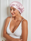 SilkSilky IT Seta pura Sleep Cap Rosa 005