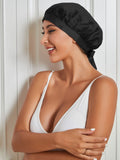 SilkSilky IT Seta pura Sleep Cap Nero 005