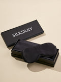 SilkSilky IT Seta pura Scarf Nero 001